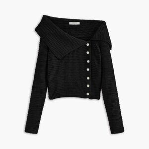 Asymmetrical Breasted Knit Top